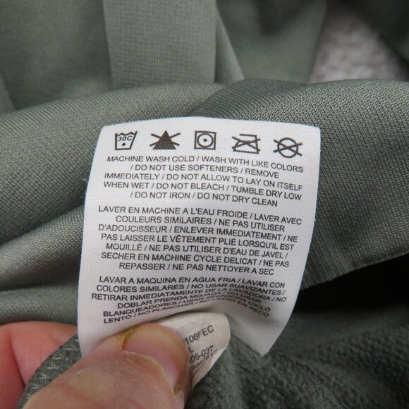 Nike Hoodie Mens Size Large Therma Fit Olive Green Neon Swoosh Logo Graphic - Picture 9 of 9